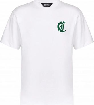 Just Cavalli T-shirts en Polos - Heren - T-shirts - Wit - M - Tops