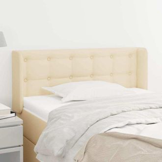 vidaXL Cabecero De Tela Color Crema 103x16x78/88 Cm Vidaxl