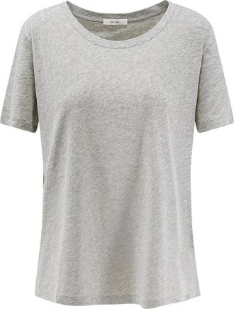 The Row T-shirts en Poloshirts - Dames - T-shirts - Grijs - M - Katoen - Tops
