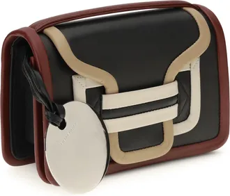 Pierre Hardy Womens Alpha Shoulder Bag Black-Multico Calf Leather Bos Taurus