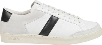 Tom Ford Blake Low Top Sneakers - Heren - Sneakers - Wit - 41 EU - Leer - Schoenen