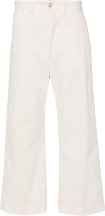 Polo Ralph Lauren corduroy trousers - women - Cotton - 6 - White