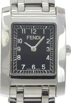 Fendi Pre-owned Orologi Stainless Steel Watch 7000L - Dames - Vintage Horloges - Zwart - ONE Size - Vintage