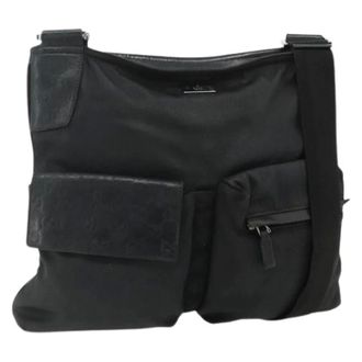 Gucci Pre-owned Vintage Schoudertas - Dames - Pre-owned - Zwart - Maat: ONE Size Leer