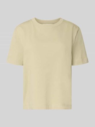Selected Boxy Fit T-Shirt aus reiner Baumwolle Modell ESSENTIAL in Schilf, Gr&ouml;&szlig;e XL