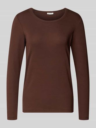 Tom Tailor Regular Fit Langarmshirt aus Baumwoll-Mix in Hazel, Größe M