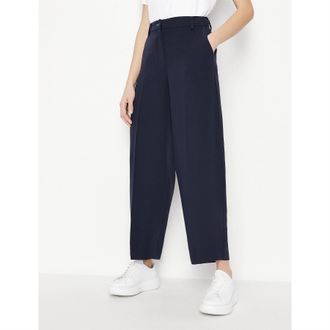 A|X Armani Exchange Womens Trousers in Blueberry Jelly - Blue - Size 6 UK