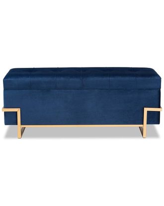 Baxton Studio Parker Storage Ottoman
