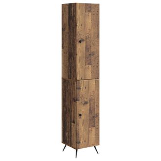 vidaXL Juego De Armarios 2 Uds. Madera Envejecida Madera De Ingenier&iacute;a Vidaxl