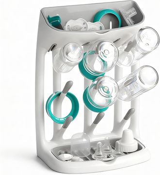 OEM Escurridor De Biberones Grande Con Alfombrilla De Drenaje, Secador De Biberones, Soporte Para Secar Biberones, Apto Para Pajitas Presurizadas Y Acceso