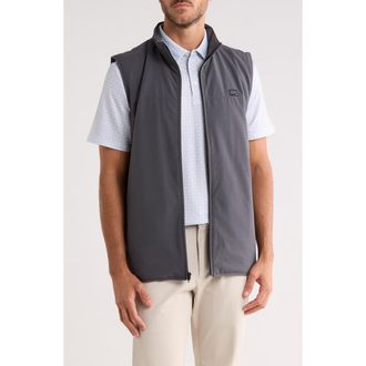 Travis Mathew Awards Season Vest in Grey Pinstripe at Nordstrom Rack, Size X-Large