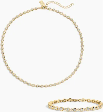 Electric Picks Trust Fund Necklace and Bracelet - Set of 2 in Gold at Nordstrom