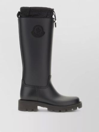 Moncler kickstream rubber knee high boots drawstring