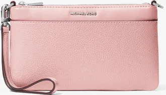 Michael Kors Jet Set Medium Pebbled Leather Convertible Wristlet