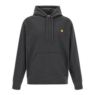 Carhartt Work in Progress Hoodies & sweatvesten, Heren, Grijs, XL, Katoen, Hooded American Script Sweatshirt