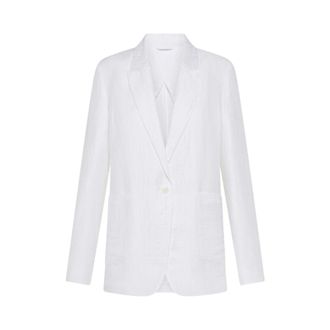 Seventy Blazers, female, White, Size: XS Giacca in misto lino