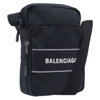 Balenciaga Sport Messenger Nylon Black Nylon Handbag (Pre-Owned)