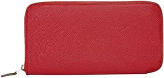 Herm&egrave;s Pre-owned Azap zip around portemonnee - Dames - Vintage Accessoires - Rood - ONE Size - Leer - Vintage