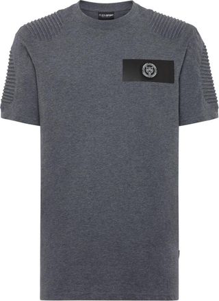 Plein Sport T-shirt Ronde Hals SS - Heren - Sportshirts - Grijs - XS - Katoen - Fitness