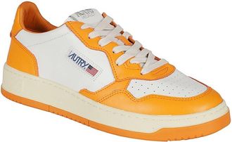 Autry Medalist Low Sneakers With Signature Orange Accents