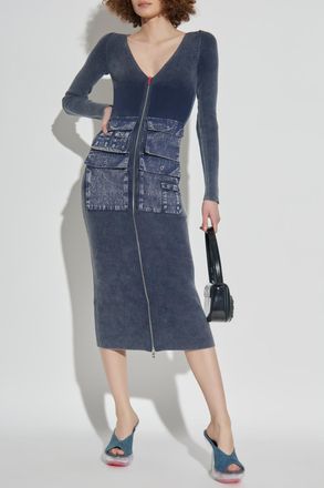 Diesel Dress M-MELTI-LS, Womens, Navy Blue