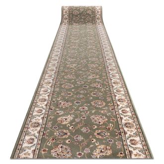 RugsX RugsX Wool Nain Runner in Green | Size: 100 cm x 150 cm