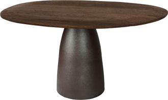 Moloo Mesa de comedor 4 personas, 120 cm, de madera y metal