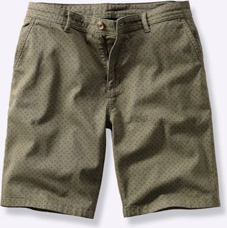 Marco Donati Bermudas MARCO DONATI, Herren, Gr. 48, Normalgr&ouml;ssen, khaki, bedruckt, 98% Baumwolle, 2% Elasthan, unifarben, Hosen Bermudas