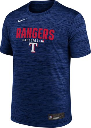 Nike Texas Rangers Authentic Collection Nike Mens Dri-FIT MLB T-Shirt in Blue | 02ER47XTER-RMG