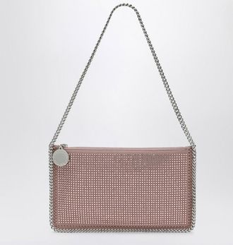 Stella McCartney Falabella Pink Clutch Shoulder Bag with Rhinestones