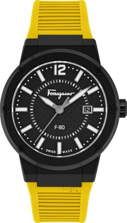 Ferragamo SFHY01522 Mens F-80 Watch - Black - One Size