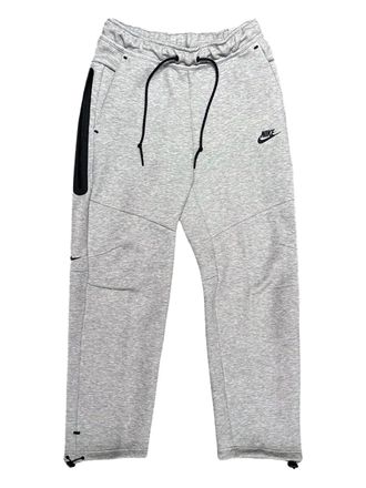 Nike open-hem fleece cotton trousers - Grey