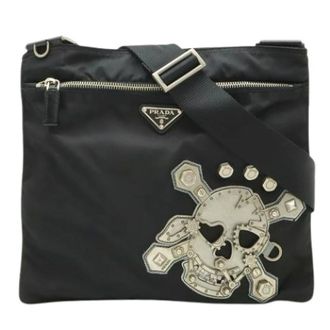 Prada Pre-owned Cross Body Bags, female, Black, Size: ONE SIZE Pre-owned Vintage Shoulder Bag
