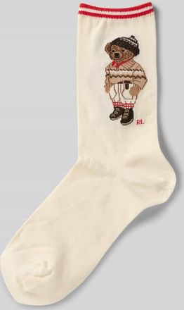 Polo Ralph Lauren Socken mit Label-Print in Beige, Größe 1