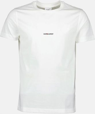 Saint Laurent Hombre, Camisetas, Blanco, Talla: XS