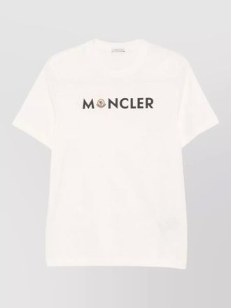 Moncler crew neck short sleeve shirt straight hem