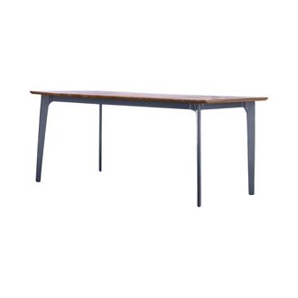 Tikamoon Mesa de jard&iacute;n en teca maciza y metal Toscane 6/8 pers