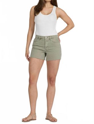Dear John Denim Ivy Mid Rise Fray Hem Shorts In Abbey Stone