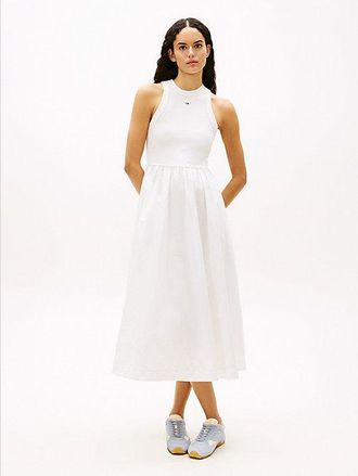 Tommy Hilfiger Vestido largo camiseta sin mangas de popel&iacute;n