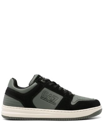 Emporio Armani suede sneakers - men - Fabric/Polyurethane/Calf Suede/Polyurethane/Rubber - 6 - Black