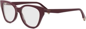 Fendi Way Pantos Optisch Montuur - unisex - Brillen - Paars - 54 MM - Accessoires