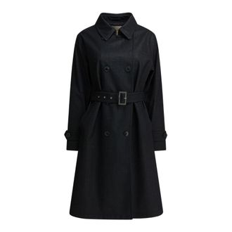 Herno Cappotto Doppiopetto con Cintura - - Coats - Donna - Blu - L