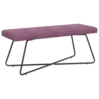 vidaXL Panchina Viola 110 X 40 X 45 Cm Velluto Vidaxl