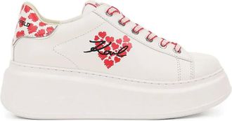 Karl Lagerfeld Sneakers met plateauzool - Wit
