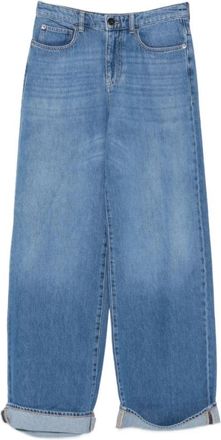 Emporio Armani Loose-fit Jeans - Dames - Loose Fit Jeans - Blauw - W26 - Denim - Jeans