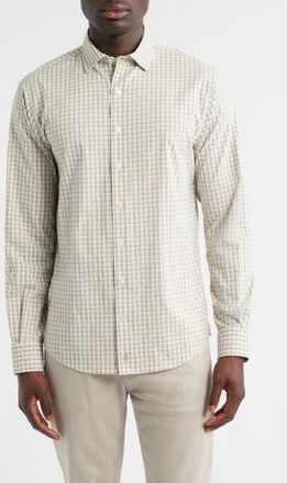Johnnie-O Westwood Plaid Button-Up Shirt in Hazelnut at Nordstrom Rack, Size X-Large