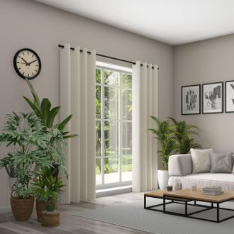 Neutex Vorhang »Linessa« Ösen 1 Stk. tlg. HxB: 245x137, Ösenschal mit Metallösen