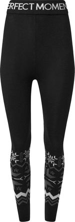Perfect Moment Nordic Merino Wool Leggings - Black - XL (UK16 / XL)