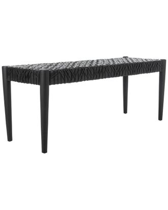 Safavieh Bandelier Leather Weave Bench