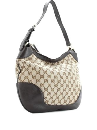 Gucci Charlotte Zip GG Canvas with Leather Medium hobo bag - Marrone